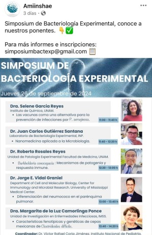 SIMPOSIUM DE BACTEROLOGÍA EXPERIMENTAL 