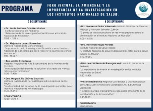 La AMIINSHAE y la importancia de la investigacion en los institutos nacionales de salud